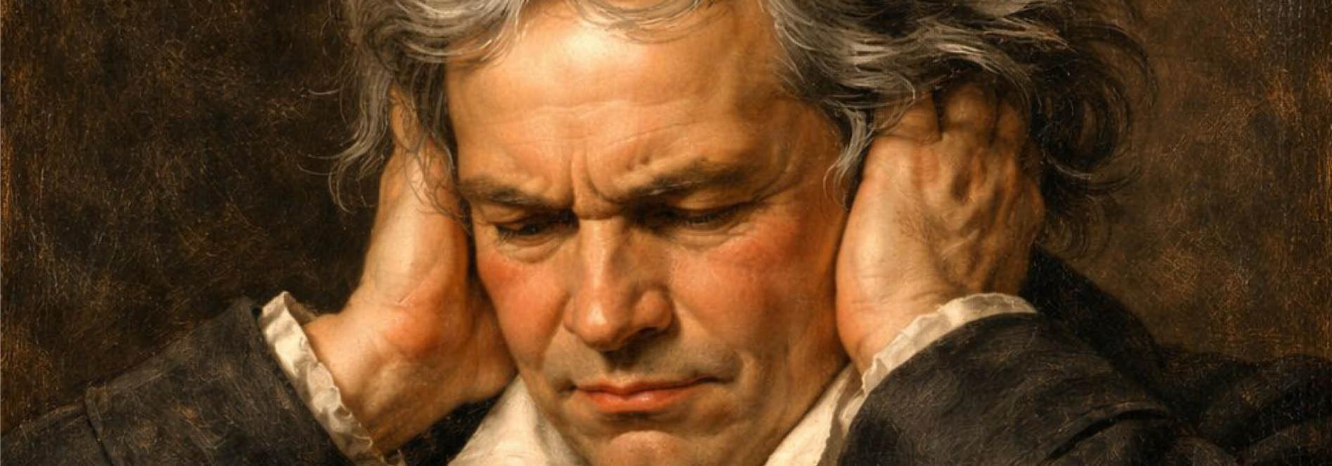 lllustration générée par IA représentant Ludwig van Beethoven