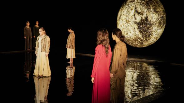 Théâtre - Les messagères - Les comédiennes sur scène