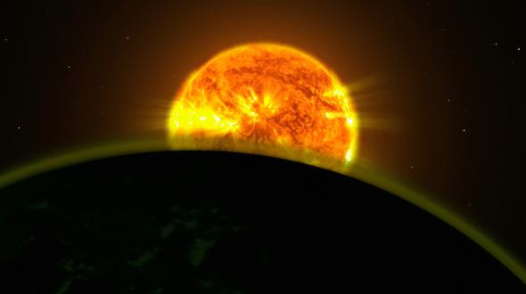 Une photo du soleil 
