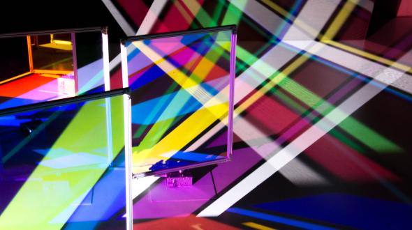 Kinetic light installation “Saiyah #2” by Yoko Seyama 