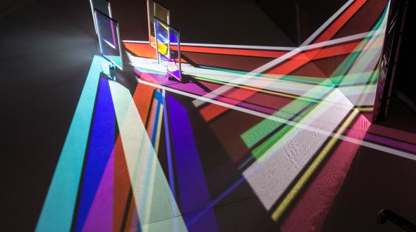 Kinetic light installation “Saiyah #2” by Yoko Seyama 